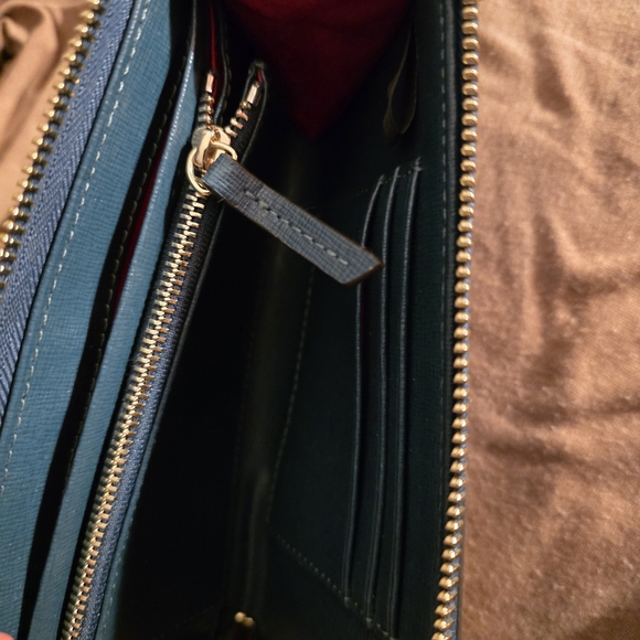 Dooney & Bourke Teal Blue/Green Women's Wallet - Picture 3 of 3